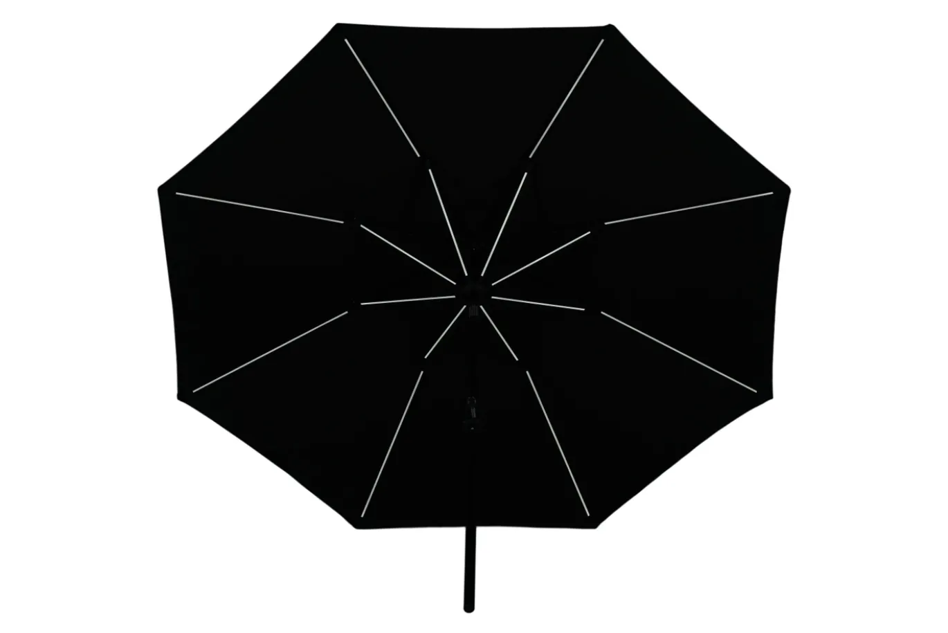 Fjôrd Parasol Sabal Met Led- Zwart 270cm