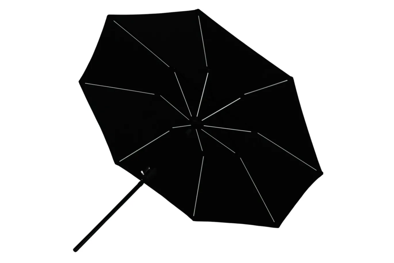 Fjôrd Parasol Sabal Met Led- Zwart 270cm