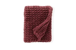 Fjôrd Plaid Kate Polyester Bourgondisch 170x130cm
