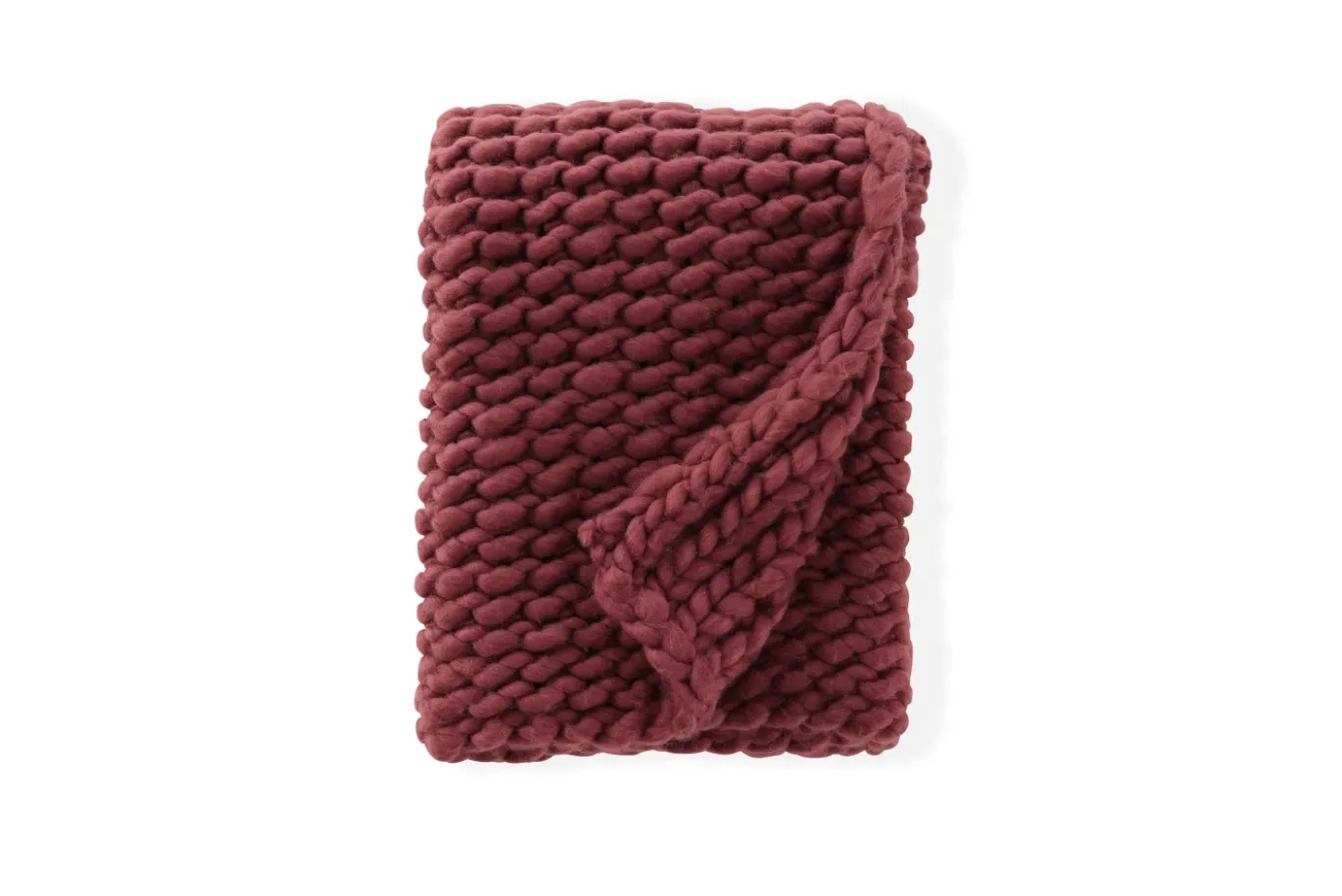 Fjôrd Plaid Kate Polyester Bourgondisch 170x130cm