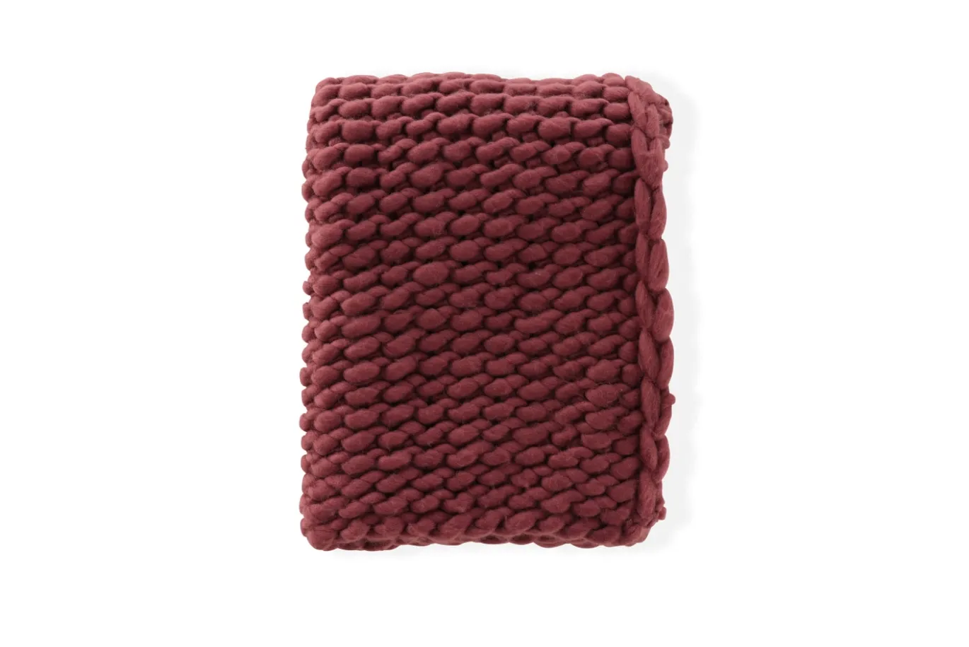 Fjôrd Plaid Kate Polyester Bourgondisch 170x130cm