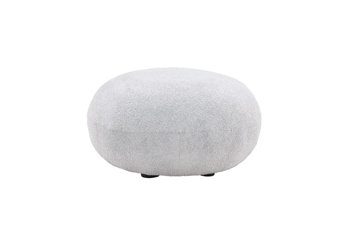 Fjôrd Poef Bologna Lichtgrijs Teddy