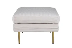 Fjôrd Poef Boom Beige/Goud Ribstof 90x70cm
