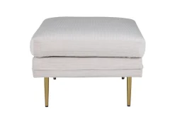 Fjôrd Poef Boom Beige/Goud Ribstof 90x70cm