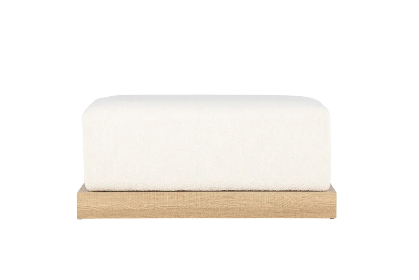 Fjôrd Poef Ivy Wit Bouclé