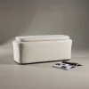 Fjôrd Poef Laurel Wit Boucle