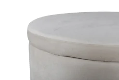 Fjôrd Poef Met Opbergruimte Dunken Beige Velvet