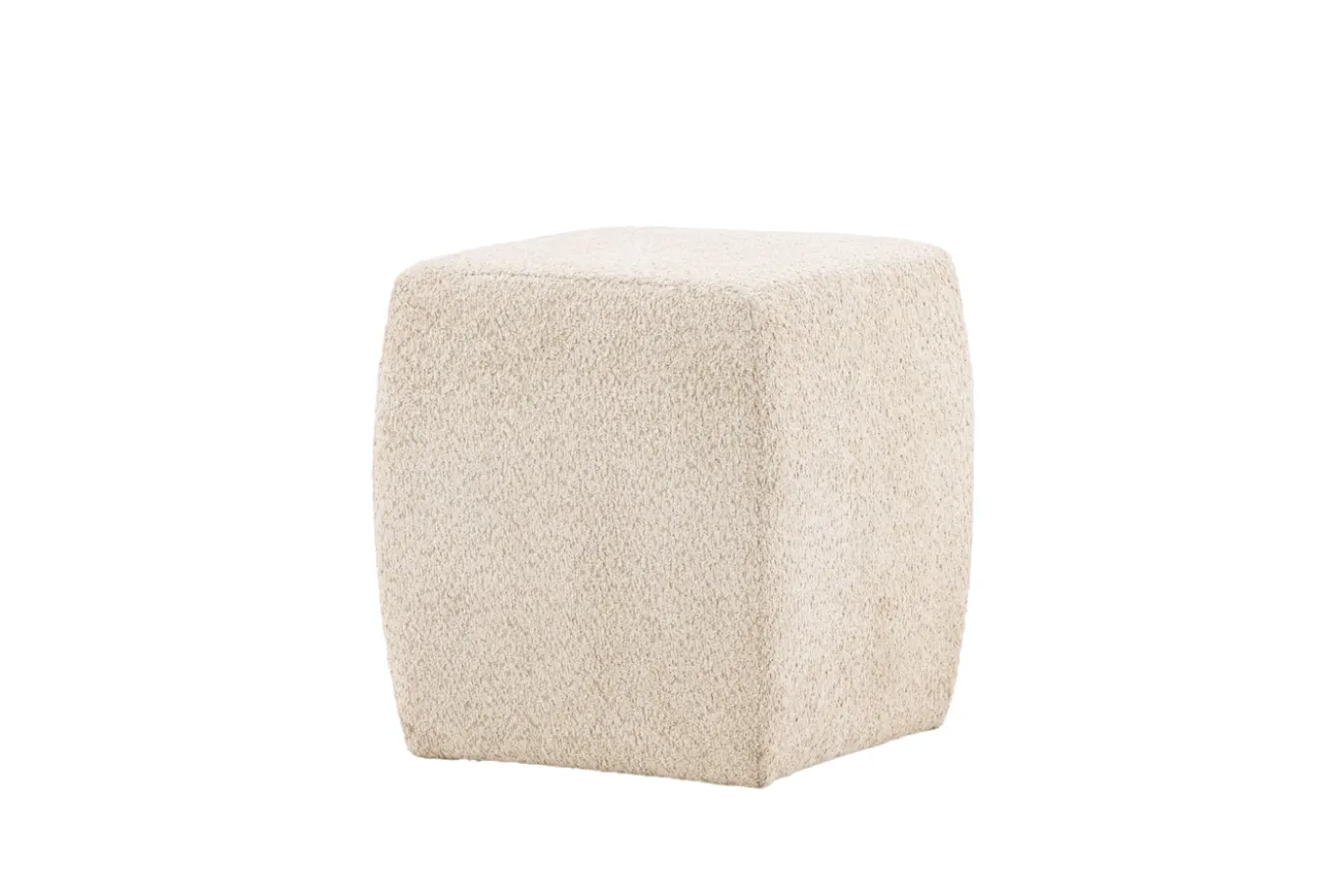 Fjôrd Poef Neapel Beige Bouclé