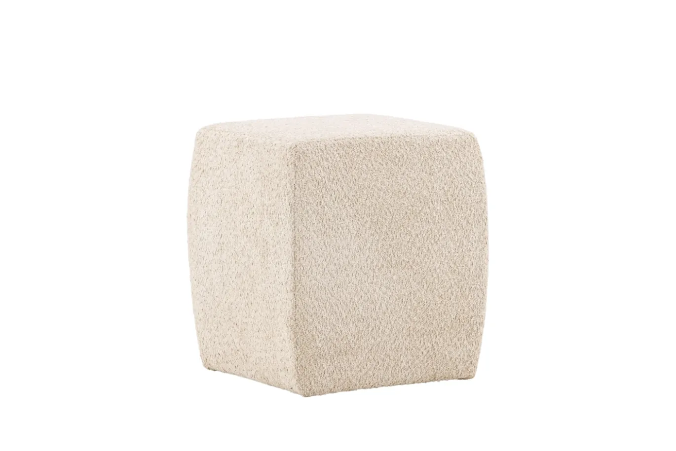 Fjôrd Poef Neapel Beige Bouclé