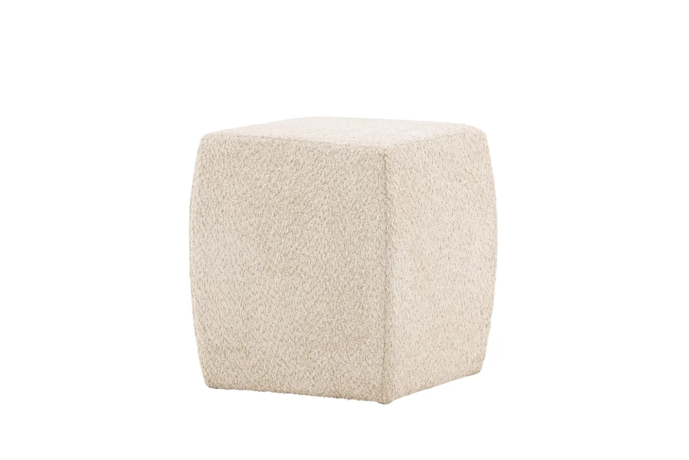 Fjôrd Poef Neapel Beige Bouclé