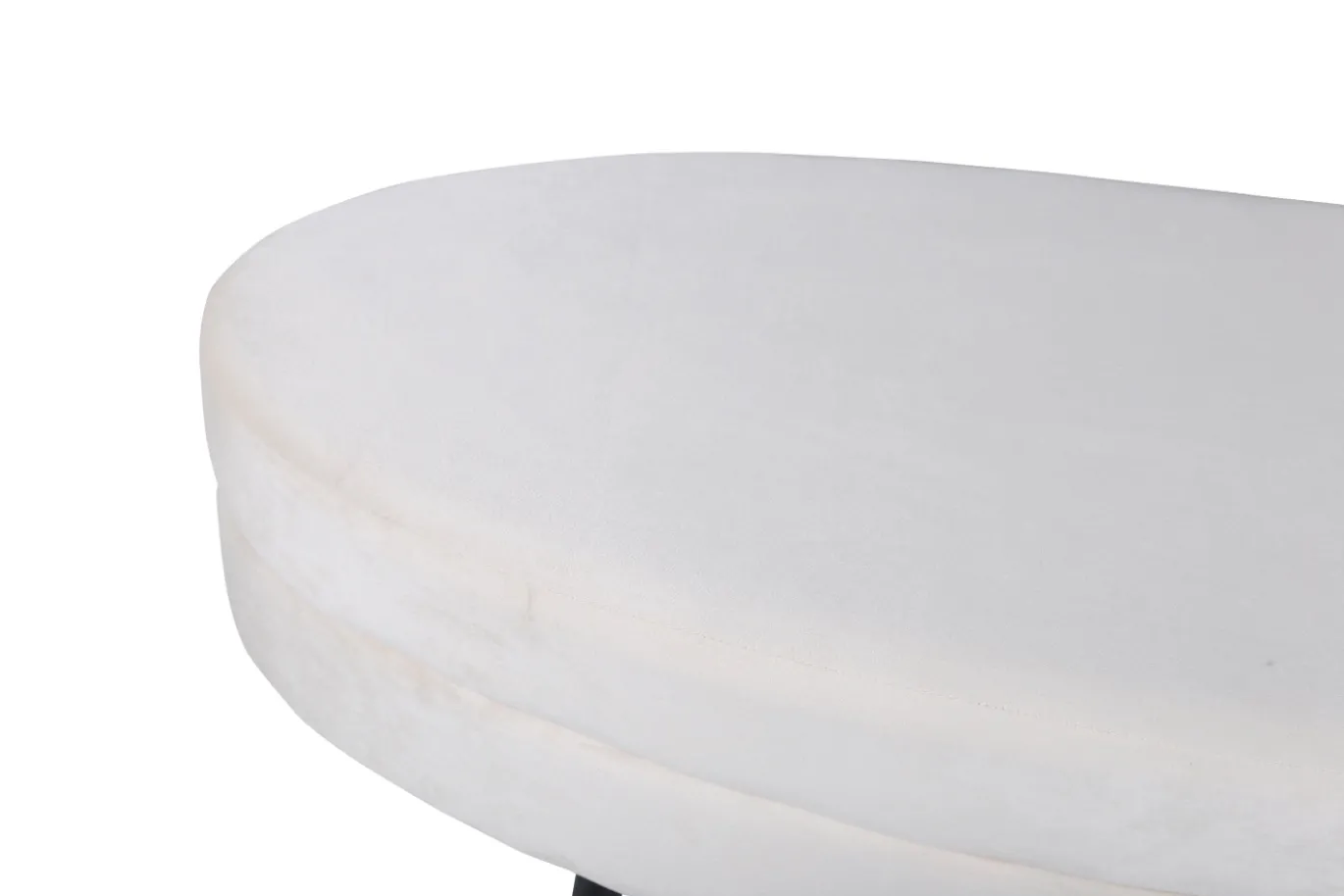 Fjôrd Poef Otto Zwart/Beige Velvet