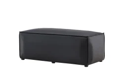 Fjôrd Poef Palermo Mat Zwart Pu