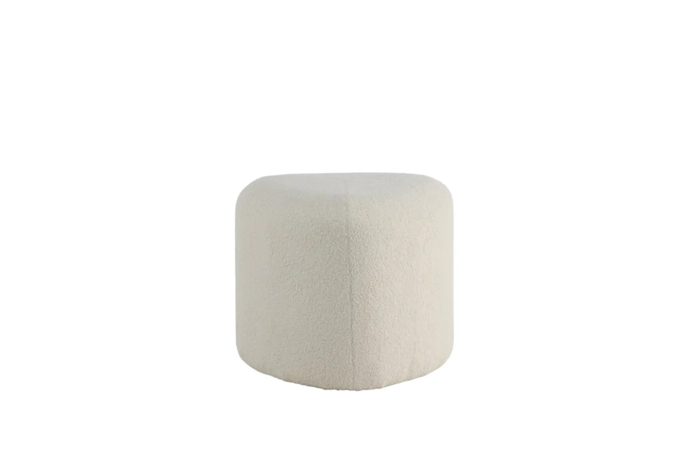 Fjôrd Poef Peg Wit ø46cm
