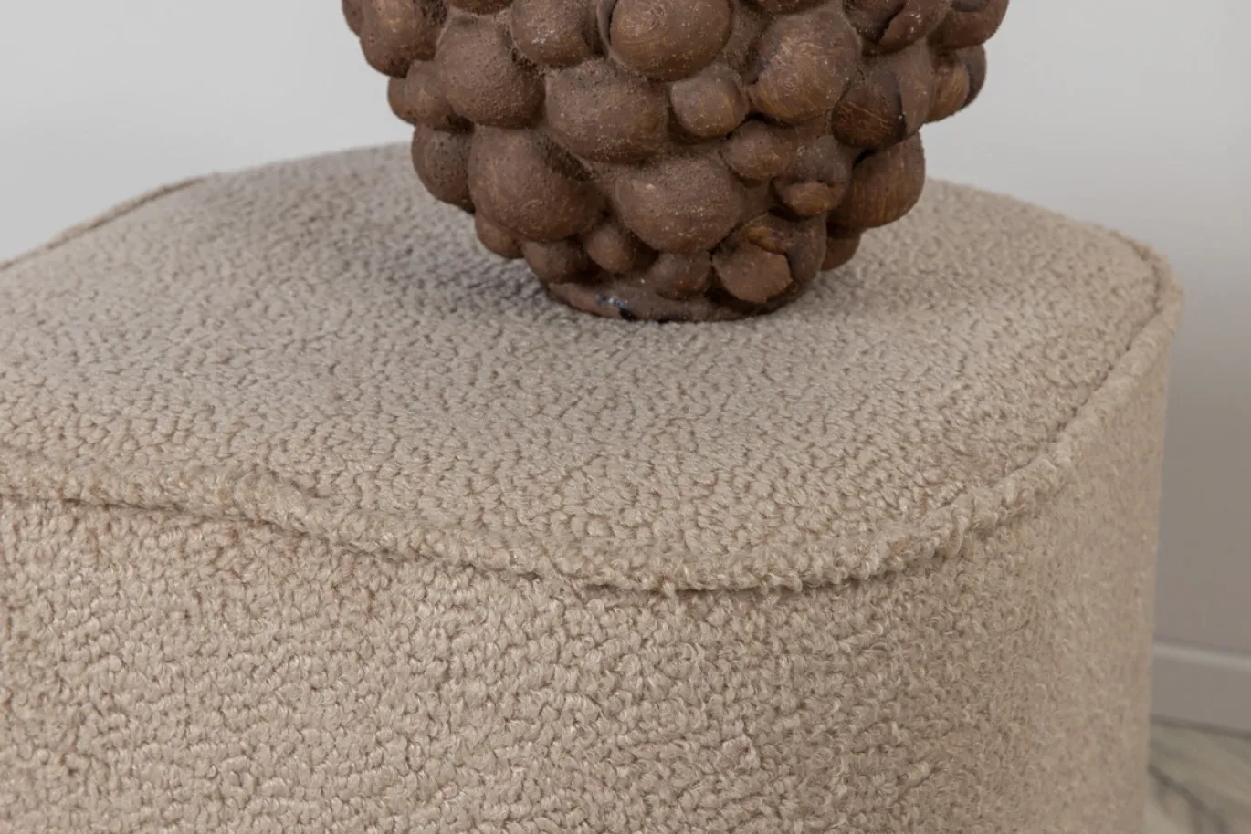 Fjôrd Poef Piff Beige ø44cm