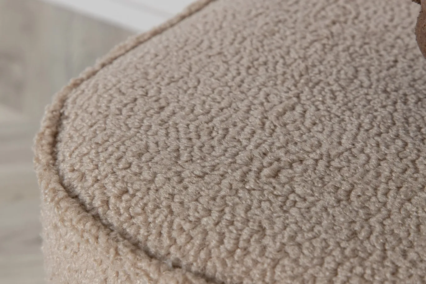 Fjôrd Poef Piff Beige ø44cm