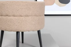 Fjôrd Poef Pot Beige ø40cm