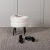Fjôrd Poef Pot Wit ø40cm