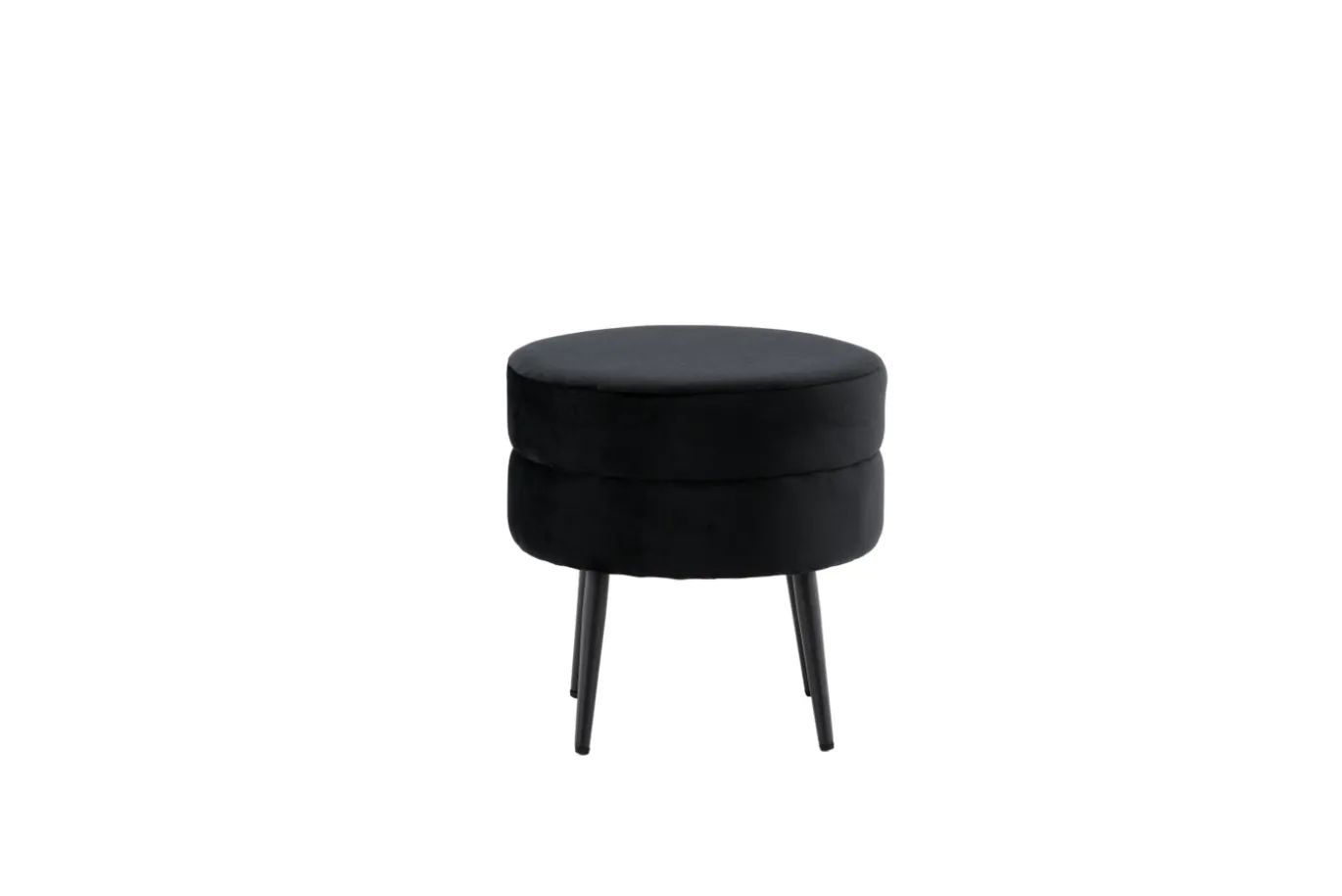Fjôrd Poef Pot Zwart ø40cm