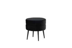 Fjôrd Poef Pot Zwart ø40cm