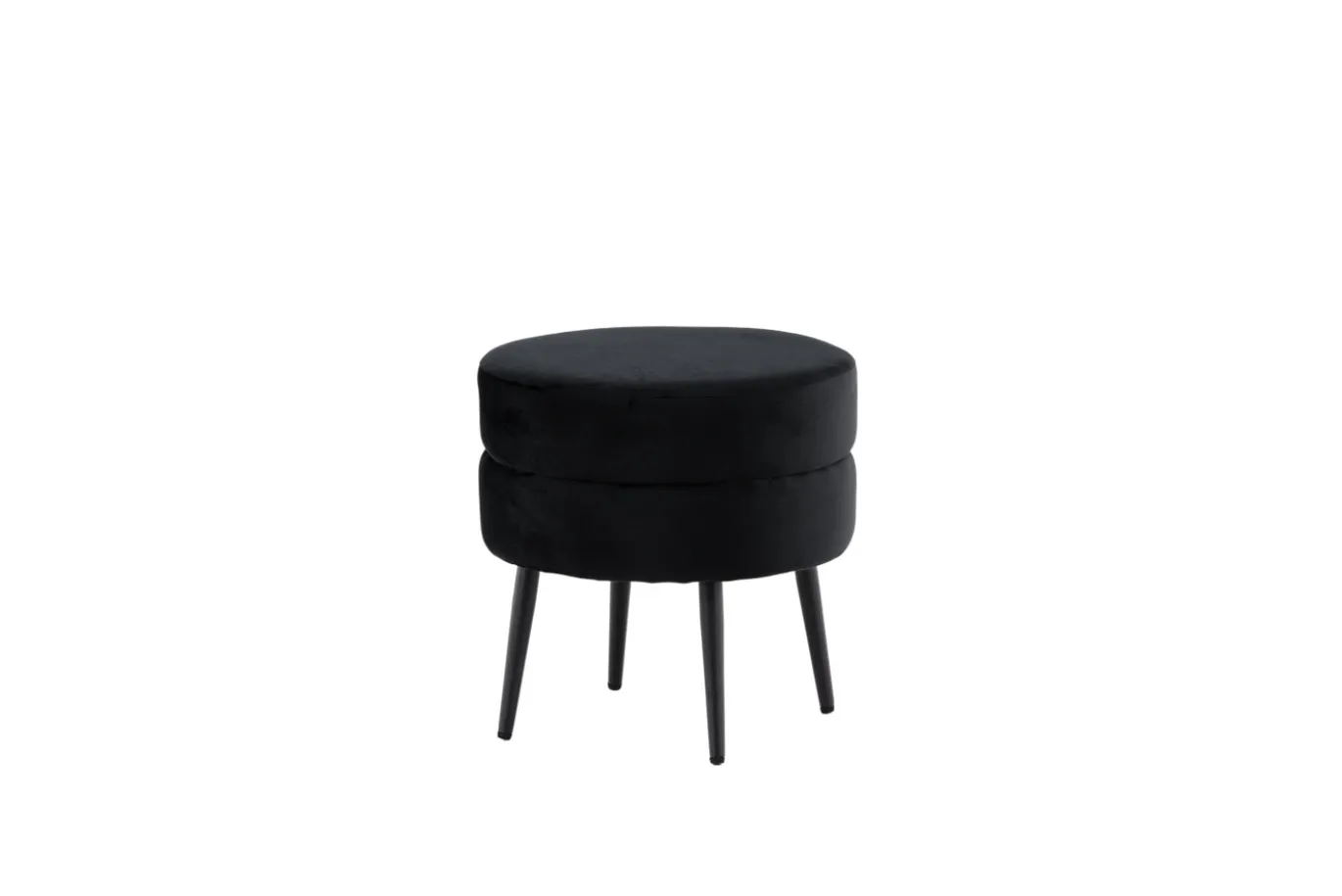 Fjôrd Poef Pot Zwart ø40cm