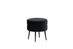 Fjôrd Poef Pot Zwart ø40cm