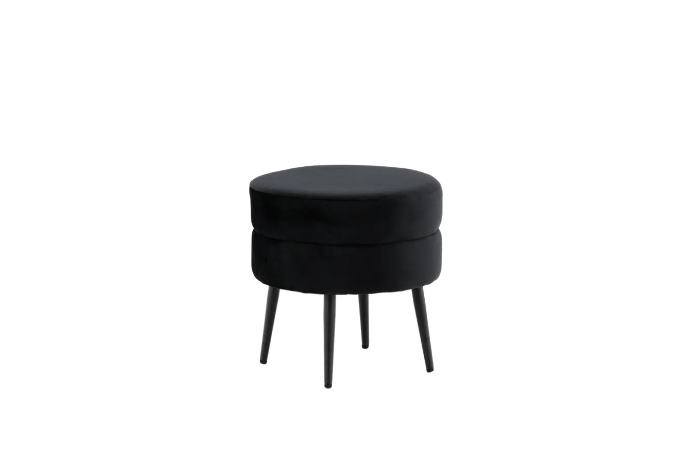 Fjôrd Poef Pot Zwart ø40cm