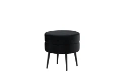 Fjôrd Poef Pot Zwart ø40cm