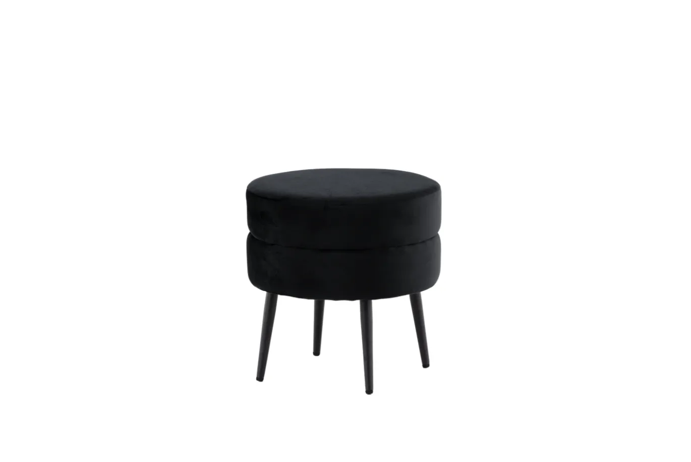 Fjôrd Poef Pot Zwart ø40cm