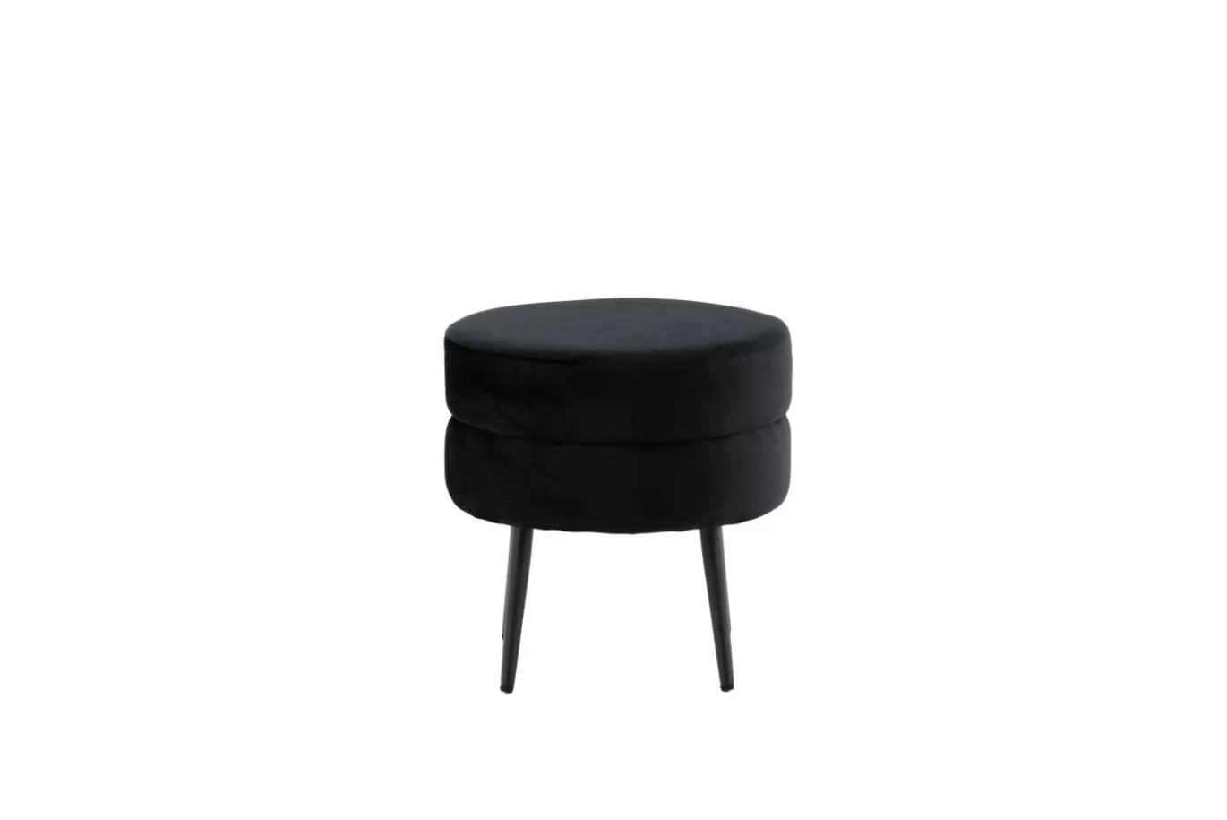 Fjôrd Poef Pot Zwart ø40cm