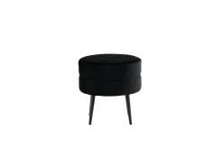 Fjôrd Poef Pot Zwart ø40cm