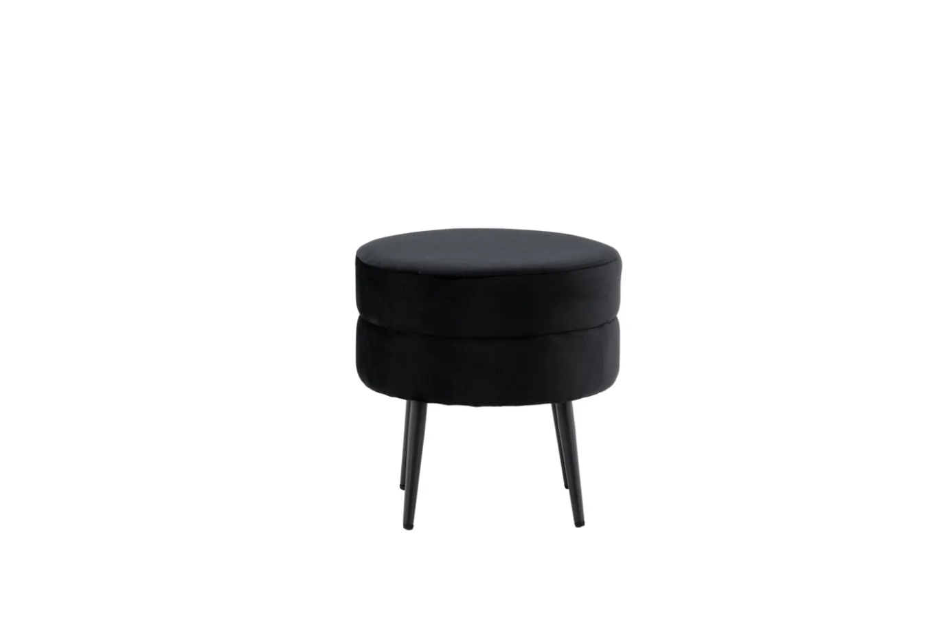 Fjôrd Poef Pot Zwart ø40cm