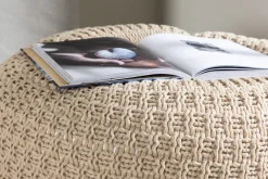 Fjôrd Poef Sam Ø45cm Beige