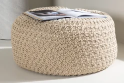 Fjôrd Poef Sam Ø45cm Beige
