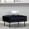 Fjôrd Poef Zoom Zwart Velvet
