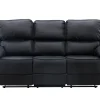 Fjôrd Relax Bank Saranda 3-zits Zwart Microfibre