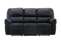 Fjôrd Relax Bank Saranda 3-zits Zwart Microfibre