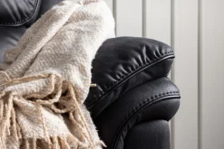 Fjôrd Relax Bank Saranda 3-zits Zwart Microfibre