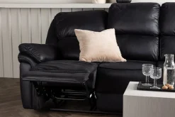 Fjôrd Relax Bank Saranda 3-zits Zwart Microfibre