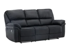 Fjôrd Relax Bank Saranda 3-zits Zwart Microfibre