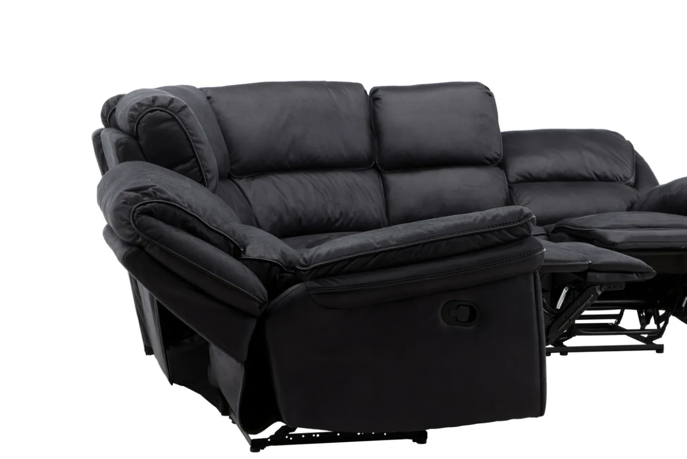 Fjôrd Relax Bank Saranda Zwart Microfibre