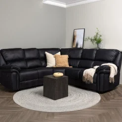 Fjôrd Relax Bank Saranda Zwart Microfibre