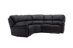 Fjôrd Relax Bank Saranda Zwart Microfibre