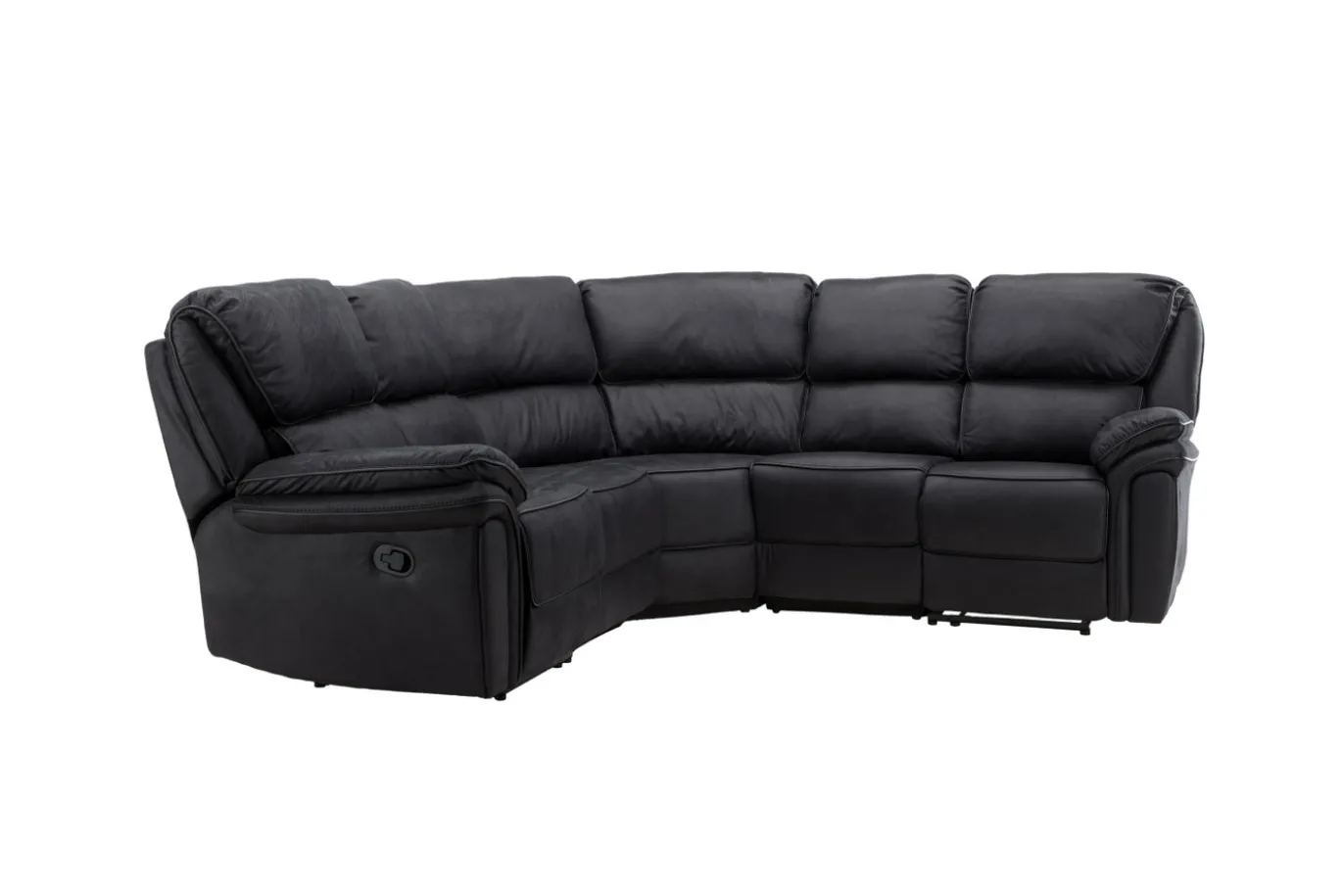 Fjôrd Relax Bank Saranda Zwart Microfibre