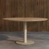 Fjôrd Ronde Eettafel Croft Aluminium Beige ø120cm