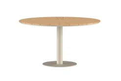 Fjôrd Ronde Eettafel Croft Aluminium Beige ø120cm