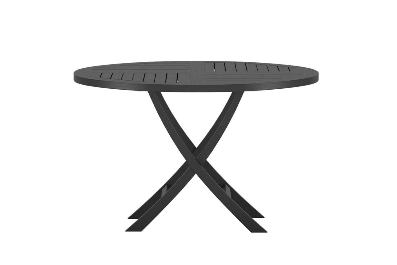 Fjôrd Ronde Eettafel Kenya Teak Zwart ⌀120cm