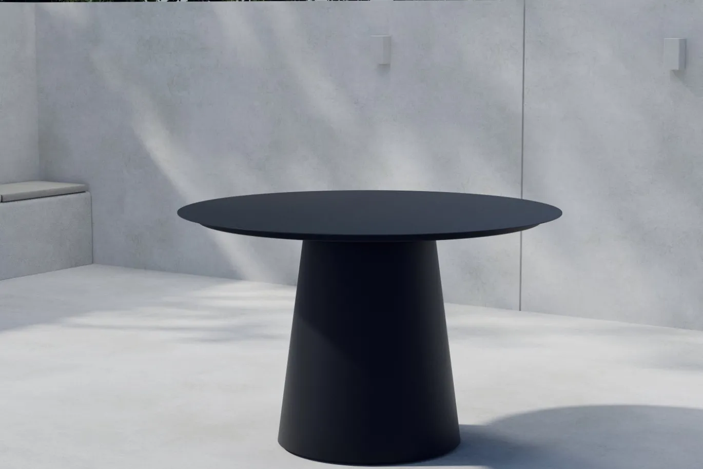 Fjôrd Ronde Eettafel Lanzo Aluminium Zwart ø120cm