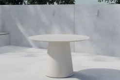 Fjôrd Ronde Eettafel Lanzo Aluminium Beige ø120cm