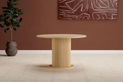 Fjôrd Ronde Eettafel Reko MDF Naturel ø120cm