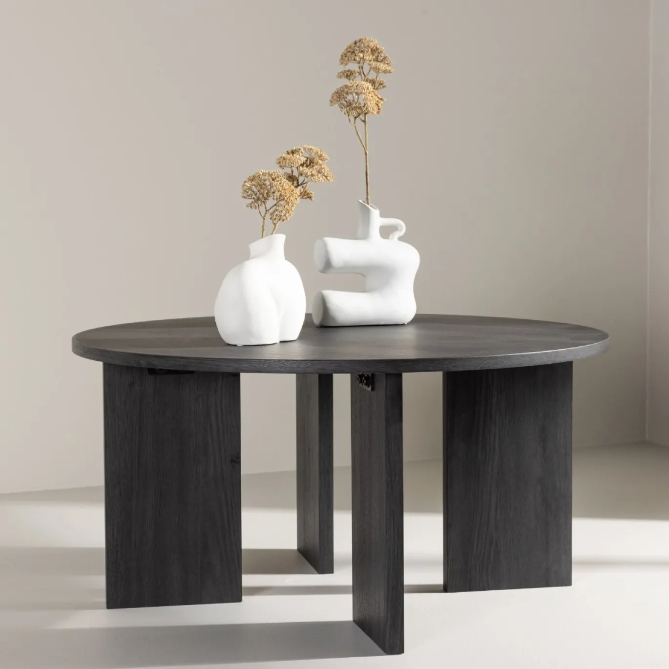 Fjôrd Salontafel Askerön ⌀80cm Zwart